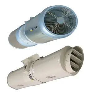 Ventilateur a impulsion de grande portée